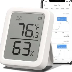 2 stk. Switchbot Meter Plus inkl. Switchbot Hub | Termometer | Smart Home