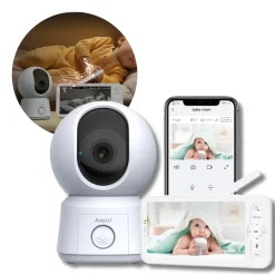 Babyalarm med kamera | 1080p 2MP | Inkl. Trådløs Skærm | AI-funktioner