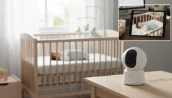 Babyalarm med kamera | 1080p 2MP | Inkl. Trådløs Skærm | AI-funktioner