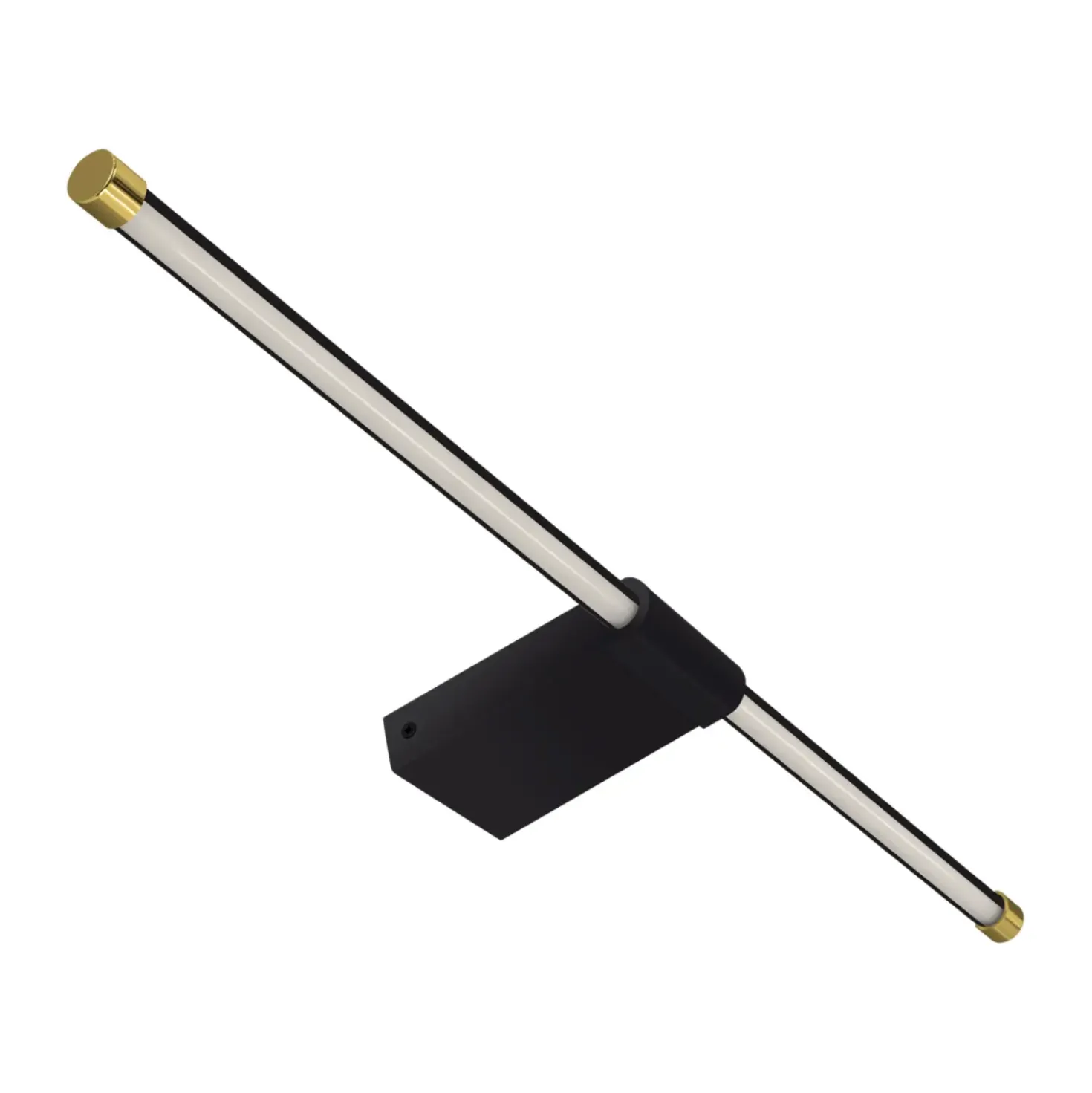 Badeværelsesbelysning | Spejllampe sort | 60 cm | 1010 lm | IP44 | 4100K