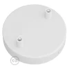 Baldakin Til 2 Lamper | Roset Loft | Creative Cables | Hvid | Ø120mm
