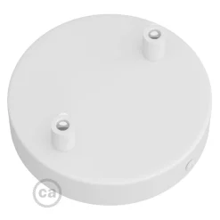 Baldakin Til 2 Lamper | Roset Loft | Creative Cables | Hvid | Ø120mm