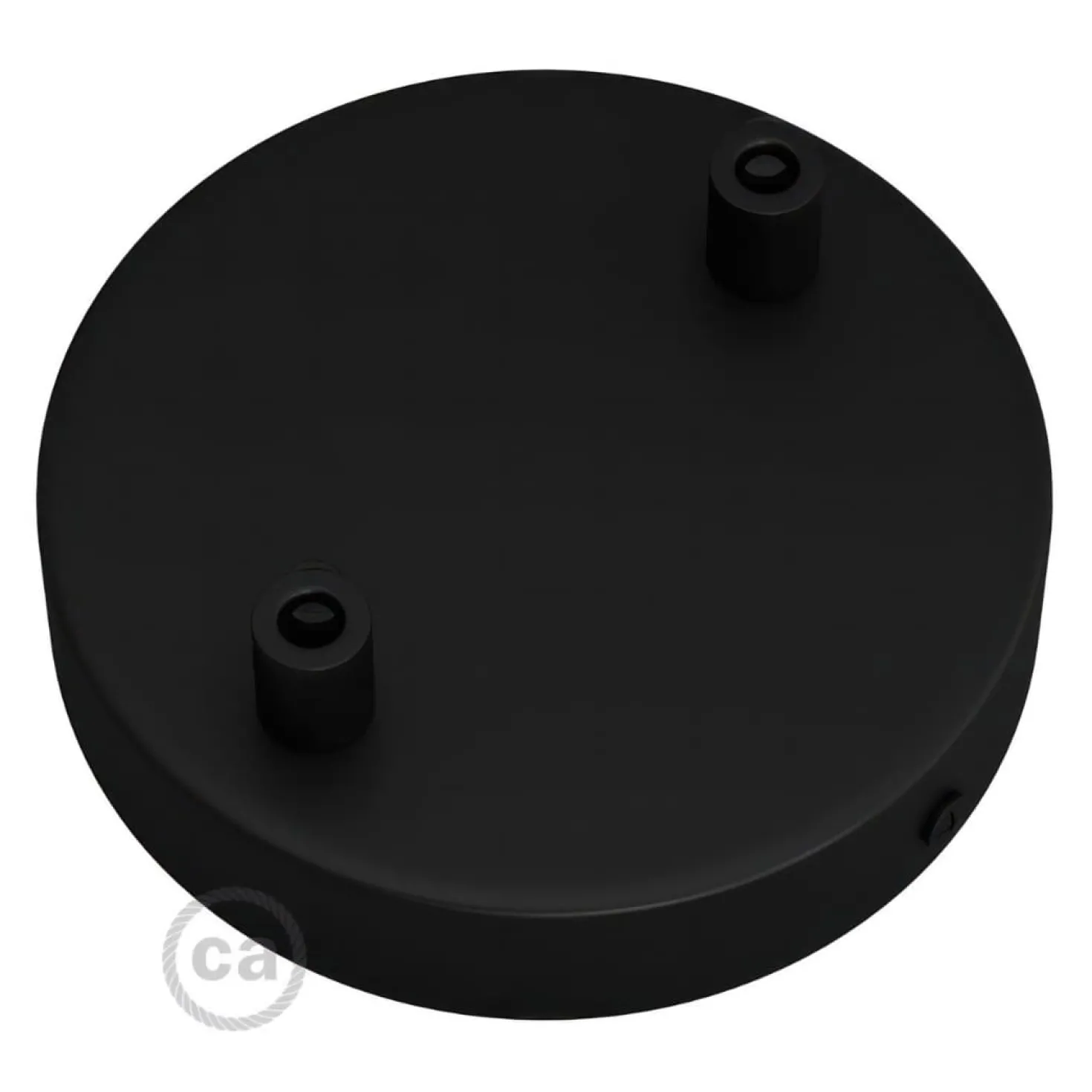 Baldakin Til 2 Lamper | Roset Loft | Creative Cables | Sort | Ø120mm