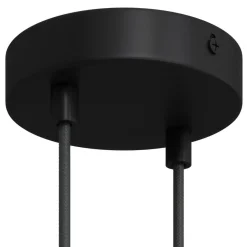 Baldakin Til 2 Lamper | Roset Loft | Creative Cables | Sort | Ø120mm