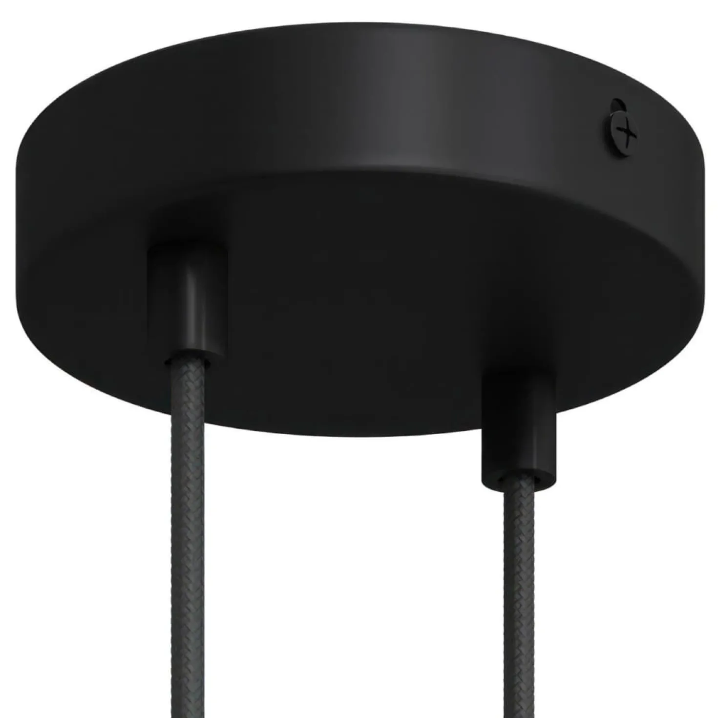 Baldakin Til 2 Lamper | Roset Loft | Creative Cables | Sort | Ø120mm