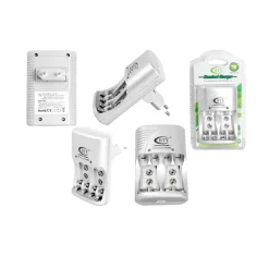 Batterioplader | AA/AAA/9V | Universal oplader | 1LM