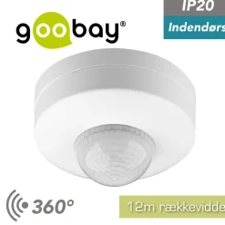 Bevægelsessensor 12m | 360° | Hvid | Indendørs