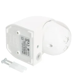 Bevægelsessensor 12m | Udendørs PIR sensor | Hvid