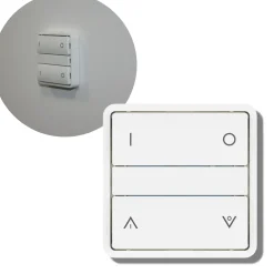 Bluetooth Fuga Afbryder | Svagstrømstangenter | Shelly-chip | Hvid