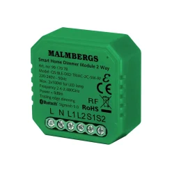 Bluetooth LED Lysdæmper | App Styring | 2 Udgange | Max. 2x100W