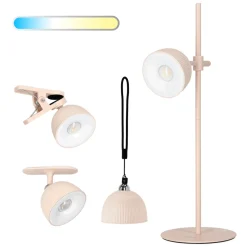 Bordlampe med batteri | Lyserød | 4i1 | CCT | 150lm | Dæmpbar | 1200mAh