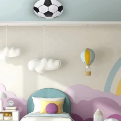 Børne Loftlampe | Fodbold | Plafond Lampe | Ø400mm | 1260lm | 4000K | 18W