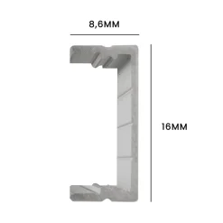 80cm Alu Profil | LED Lys til Trappetrin | 15 stk.