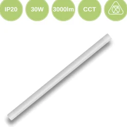 120cm Fladt LED Armatur | CCT | 3000lm | 30W | IP20