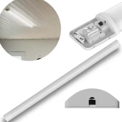 150cm Fladt LED Armatur | CCT | 4800lm | 48W | IP20