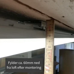 120cm Fladt LED Armatur | Gennemfortrådet | 6000K | 36W | 4320lm | IP65