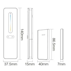 COB LED Strip Sæt | 5m | CCT | Zigbee | 20W/m | 10mm | Inkl. Controller og Fjernbetjening