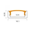 COB LED Strip Sæt | 6m | 3000K | 9W/m | 8mm | Inkl. Driver og Profil