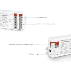 COB LED Strip Sæt | 5m | RGBW | Zigbee | 12W/m | 12mm | Inkl. Controller og Fjernbetjening