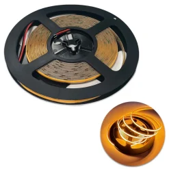 COB LED Strip 12V | 5m | 8mm | Gul | 9W/m | IP20