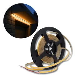 COB LED Strip 24V | 5m | 8mm | 3000K | 1320lm/m | 12W/m | IP67
