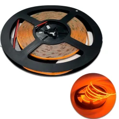 COB LED Strip 12V | 5m | 8mm | Orange | 9W/m | IP20