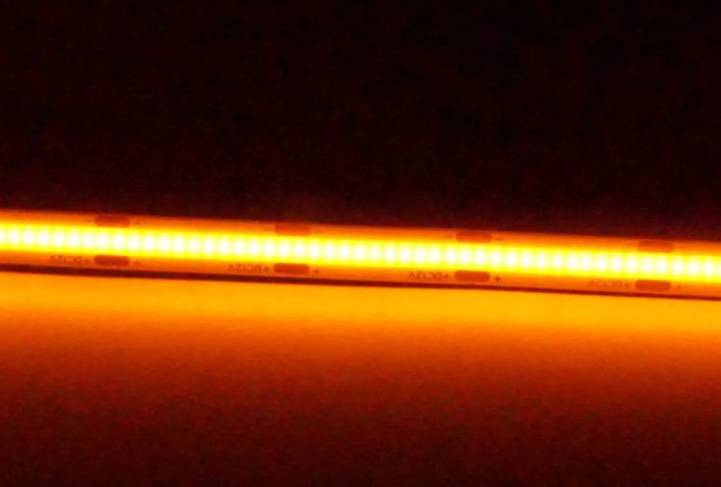 COB LED Strip 12V | 5m | 8mm | Orange | 9W/m | IP20