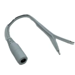 DC Hun connector | 150mm | Hvid