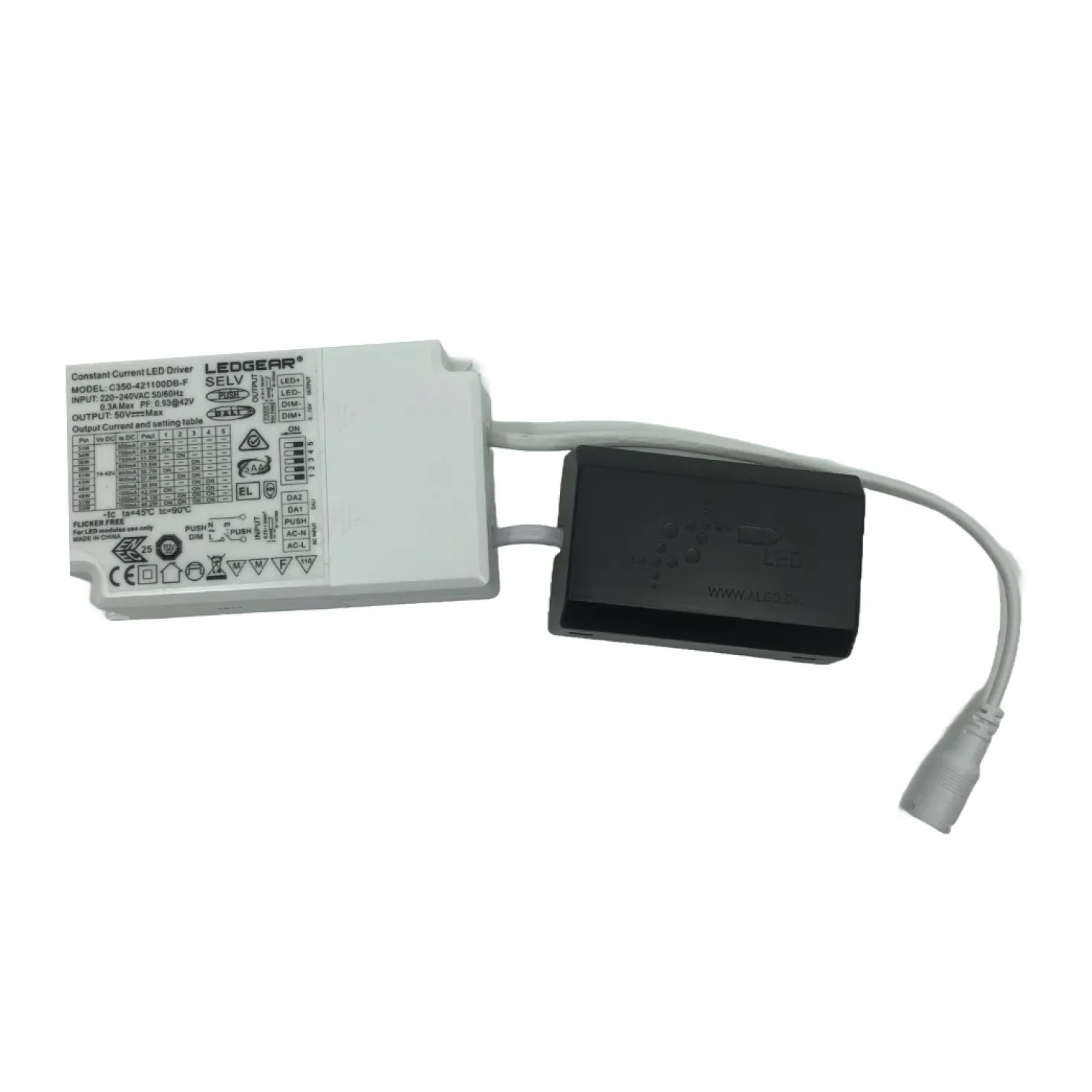 Dæmpbar LED Panel Driver | 0-10V | DALI | PUSH | MAX. 46W
