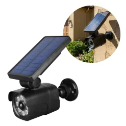 Dummy overvågningskamera | Solcelle lampe | Med sensor | 4W