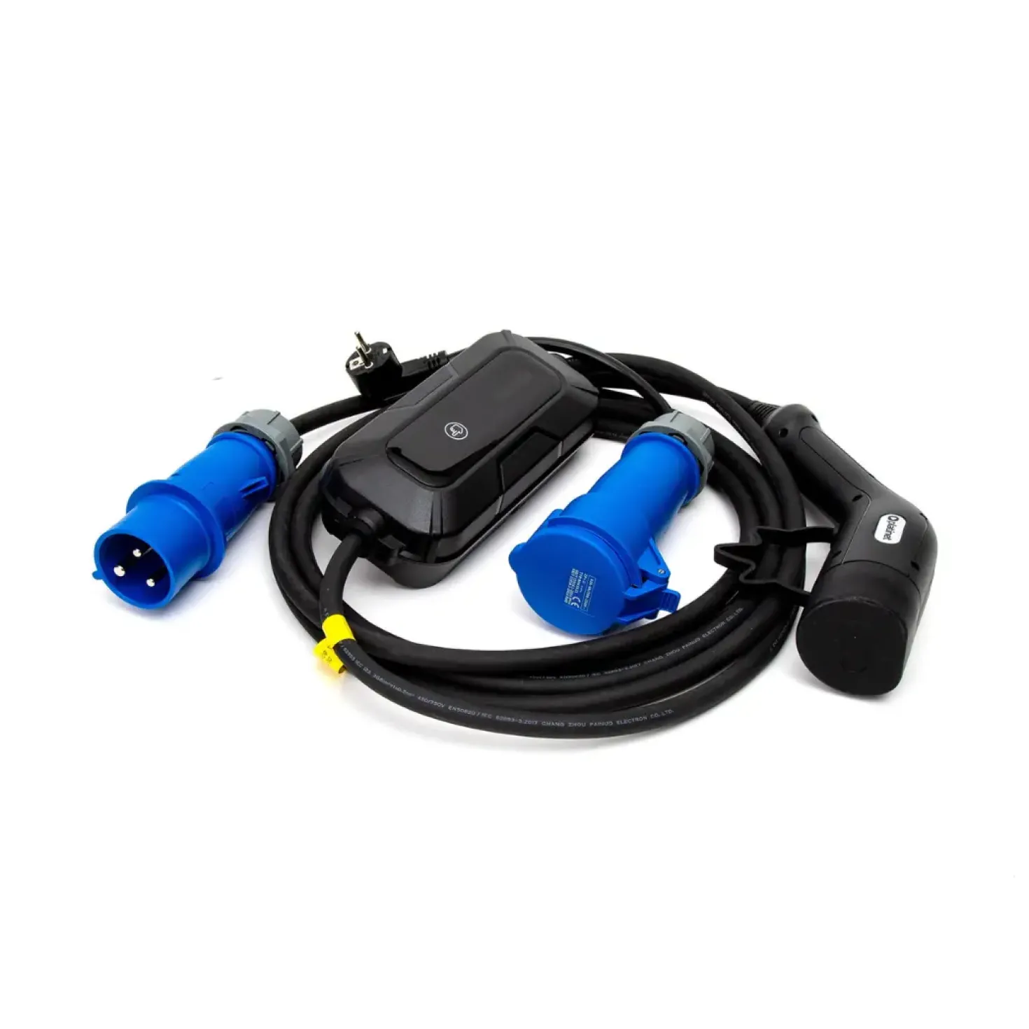 Elbil Lader | 5m | 7,4 KW | Type 2 | inkl. Schucko adapter