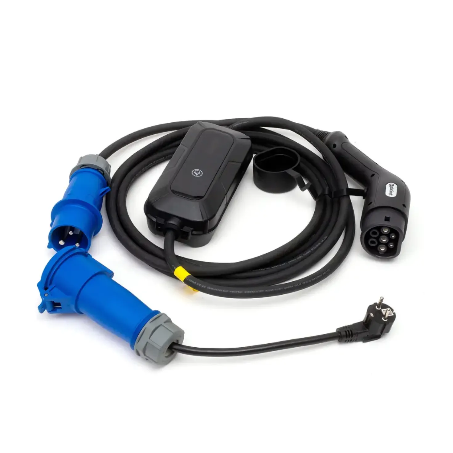 Elbil Lader | 5m | 7,4 KW | Type 2 | inkl. Schucko adapter