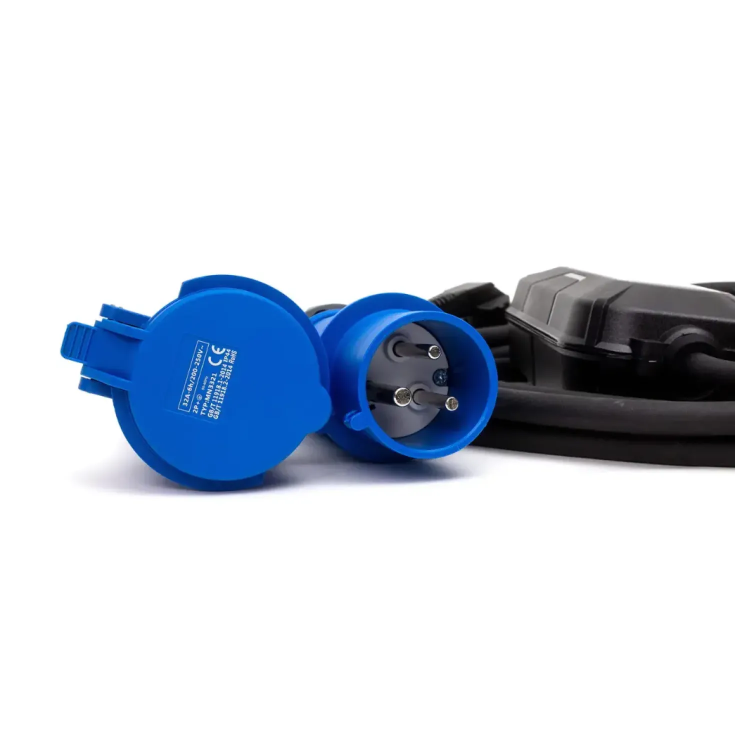 Elbil Lader | 5m | 7,4 KW | Type 2 | inkl. Schucko adapter