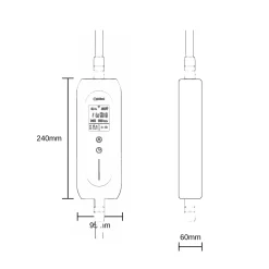 Elbil lader | 5m | 22KW | Type 2 | WiFi og Appstyring | Tuya