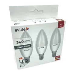 E14 LED pærer | 340lm | 3000K | 4W | Value Pack med 3 stk.
