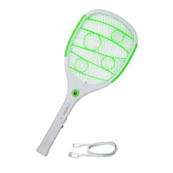 Elektrisk Fluesmækker | Genopladelig | LED Lygte | 3500V