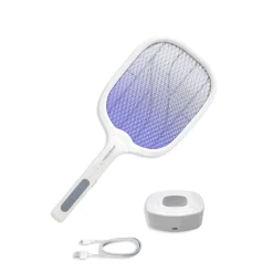 Elektrisk Fluesmækker | Genopladelig | 2i1 | UV Insektlampe | 3000V