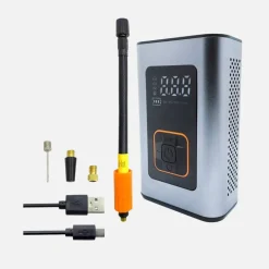 Elektrisk Luftkompressor | Pumpe til bil- og cykeldæk | 3i1 | 4000mAh Powerbank