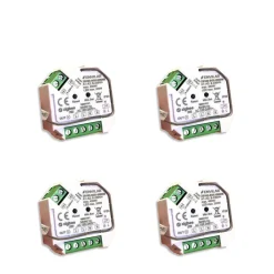 ENVILAR Zigbee Lysdæmper 3.0 | 4-Pak | Max. 200W LED / 400W Halogen | Philips HUE Kompatibel