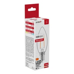 E14 Pære | Filament Pære | LED | 2.5W | 2700K | 250lm