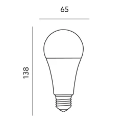 E27 Pære LED - 18w - 3000K