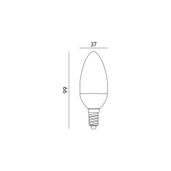 E14 Pære | 10-pak | LED Pære | 4.5W | 4000K | 420lm
