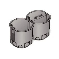 Eurodåse | Forfradåse | Ø68mm | Dybde: 73mm