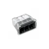 Fjeder samlemuffe | 3-polet | 450V | 24A | Transparent/Sort