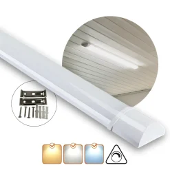 Fladt LED armatur | 120cm | CCT | 25/30/40W | LOTOS | Hvid