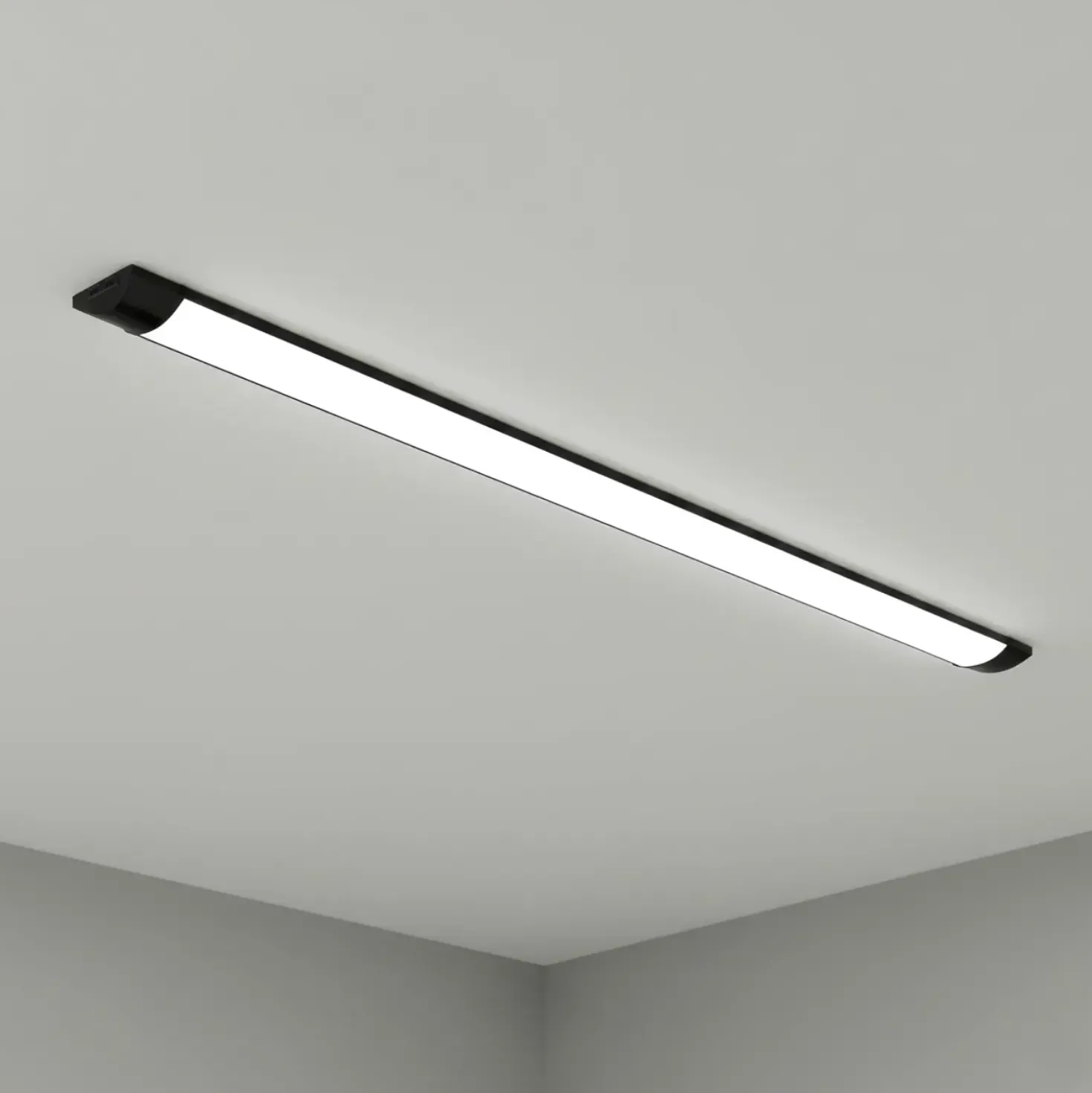 Fladt LED armatur | 120cm | CCT | 25/30/40W | LOTOS | Sort