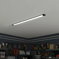 Fladt LED armatur | 120cm | CCT | 25/30/40W | LOTOS | Sort