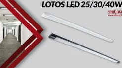Fladt LED armatur | 120cm | 10-Pak | CCT | 25/30/40W | LOTOS | Hvid