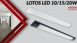 Fladt LED armatur | 60cm | 10-Pak | CCT | 10/15/20W | LOTOS | Hvid