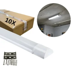 Fladt LED armatur | 60cm | 10-Pak | CCT | 10/15/20W | LOTOS | Hvid